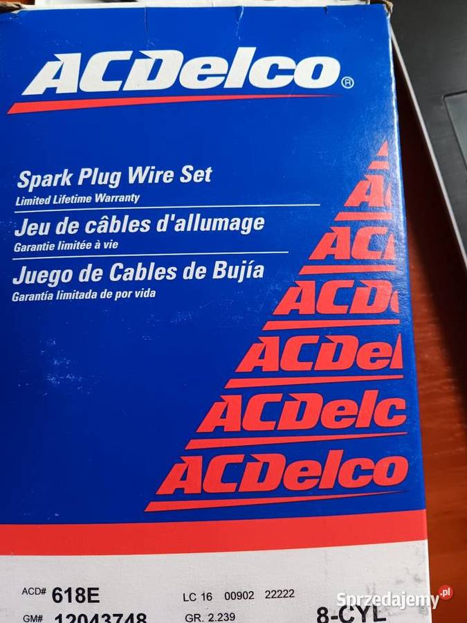 PRZEWODY ZAPLONOWE AcDELCO CADILLAC FLEETWOOD 41 osobowe Kawnice