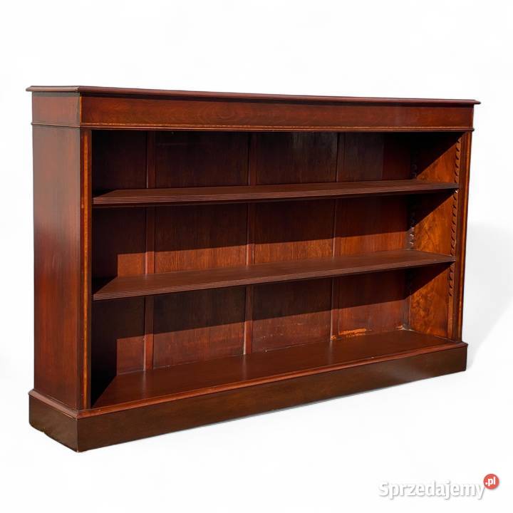 Stylowy intarsjowany regał orzech sprzedam