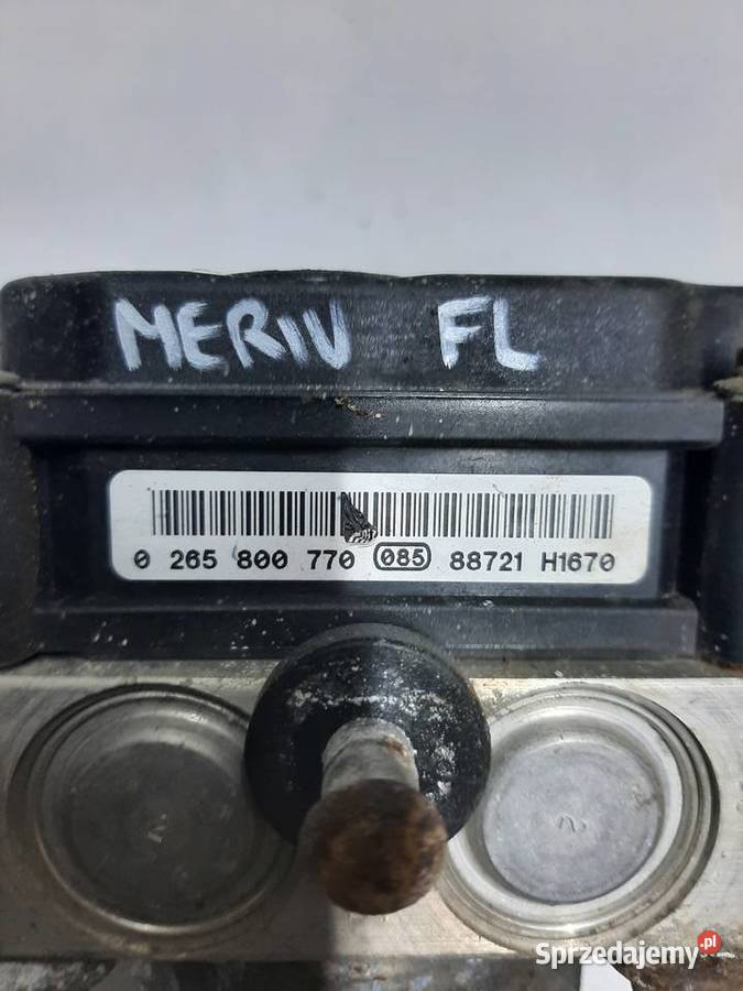 Opel Meriva A FL sterownik pompa ABS 0265800770 Ksawerów