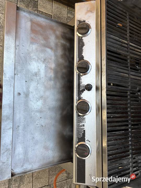 Duży grill gazowy 4 palniki 1 nierdzewny Góra Bałdrzychowska-Kolonia