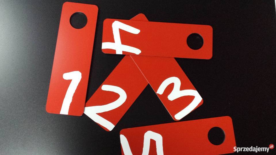 NUMERKI szatnia NUMERKI GRAWEROWANE emplast Radwanice