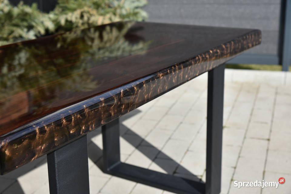 Stolik kawowy palisander coffee table epoxy Stoliki kawowe i ławy