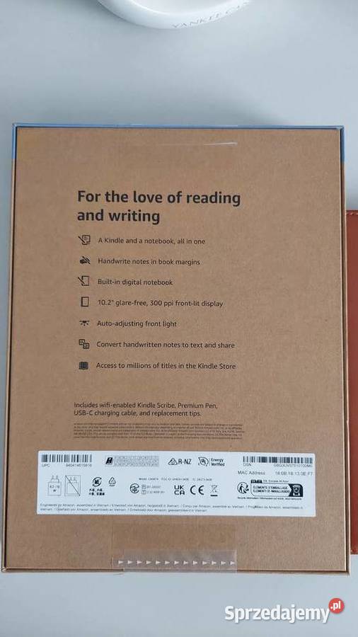 Ebook Kindle Scribe 102 16GB Etui Premium Pen Tablety i palmtopy Komputery i Akcesoria Rumia