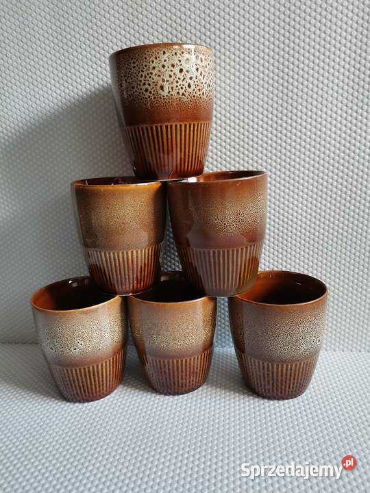 Stare kubki Zośka 6 sztuk porcelit Mirostowice Katowice