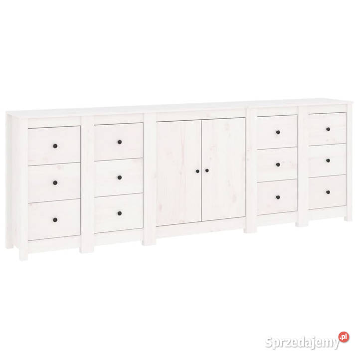 Szafka biała 230x35x80 lite drewno sosnowe Warszawa