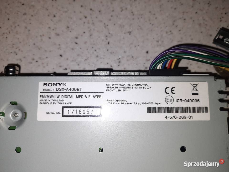 Radio samochodowe Sony DSX A400BT Częstochowa