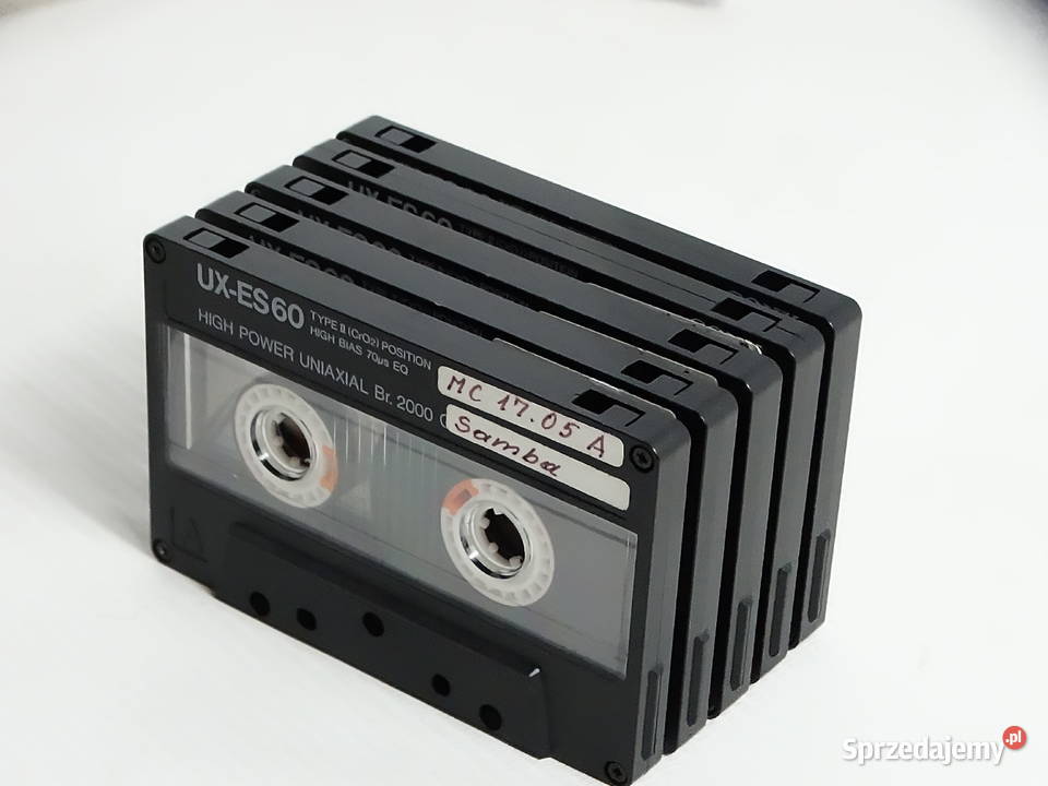 Zestaw 5 x Kaseta Magnetofonowa SONY UXES 60 lubelskie Biłgoraj