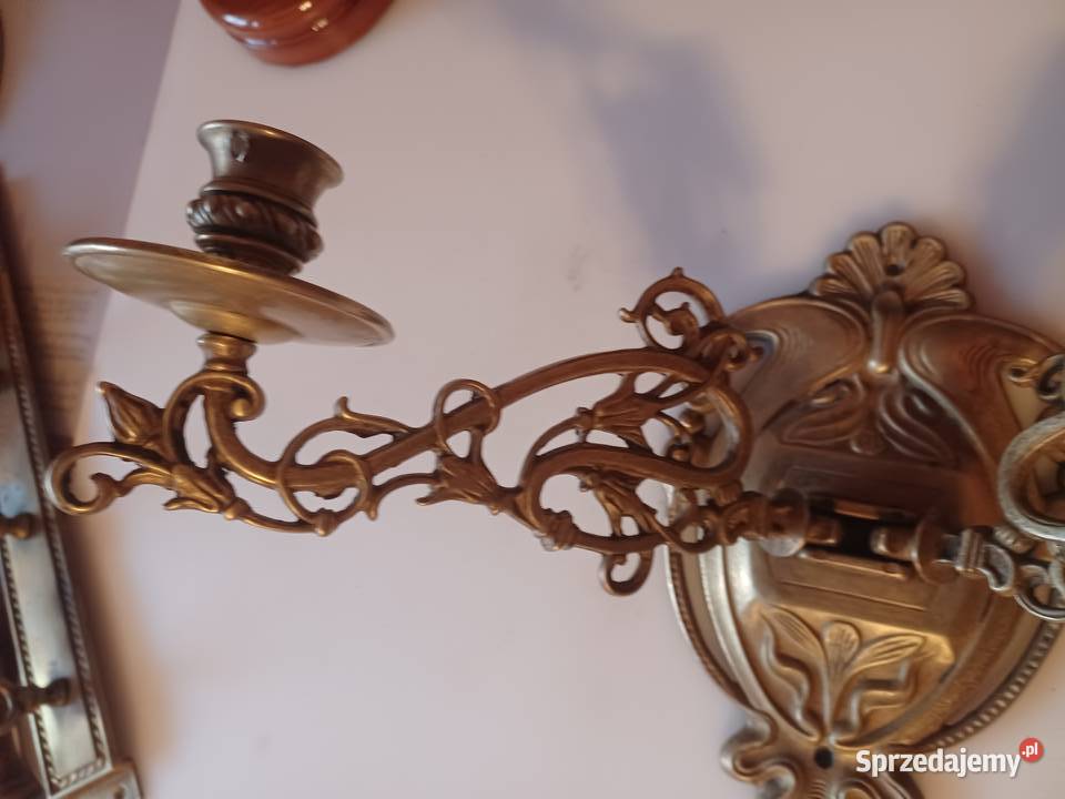 Pianino Świecznik do pianina Mosiądz Kolekcja Poznań