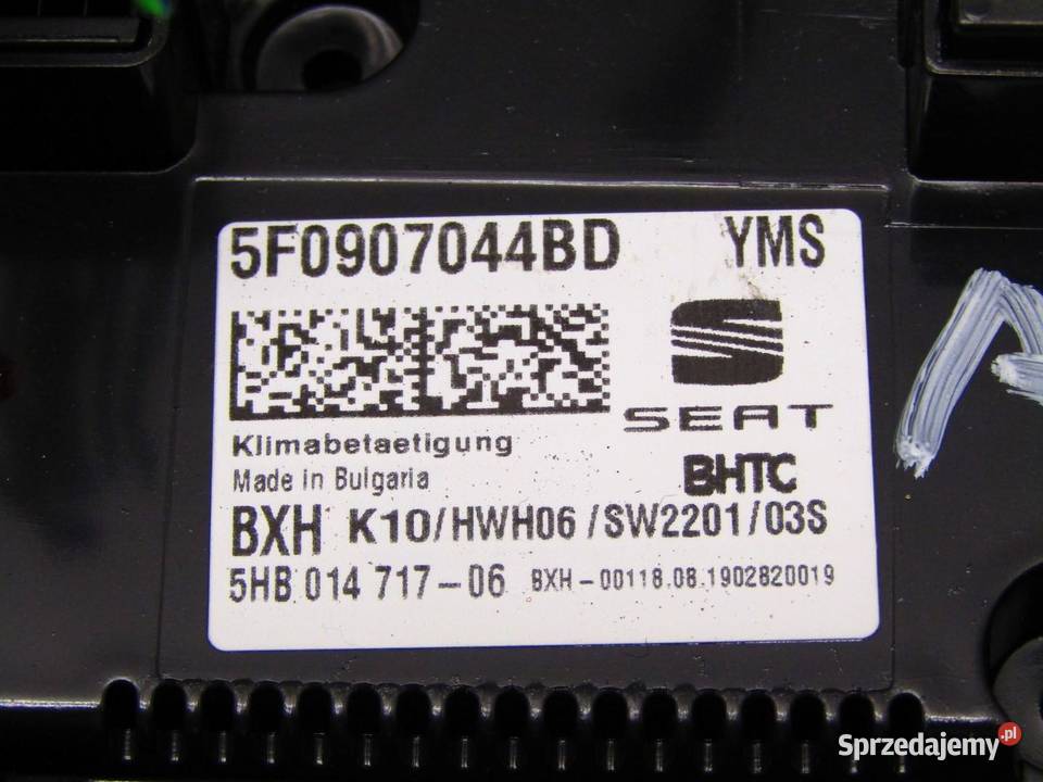 PANEL NAWIEWU KLIMATYZACJI SEAT ATECA