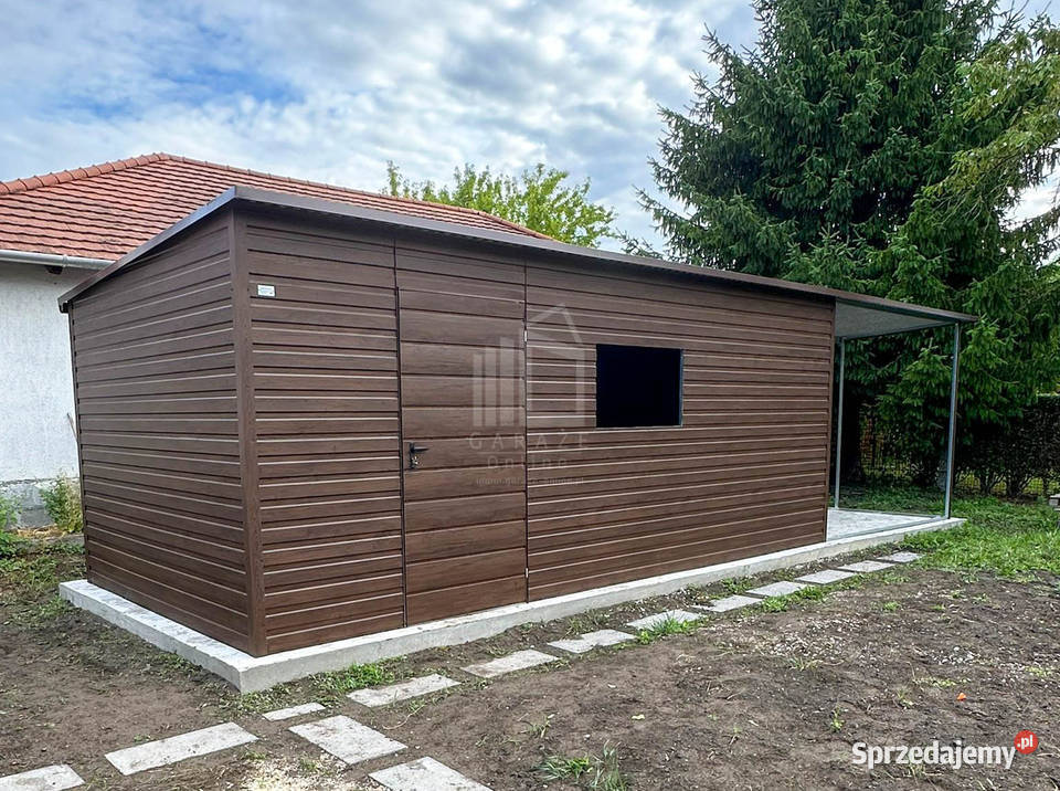 Schowek domek ogrodowy 6x3m wiata 3m drzwi otwór Gorzów Wielkopolski