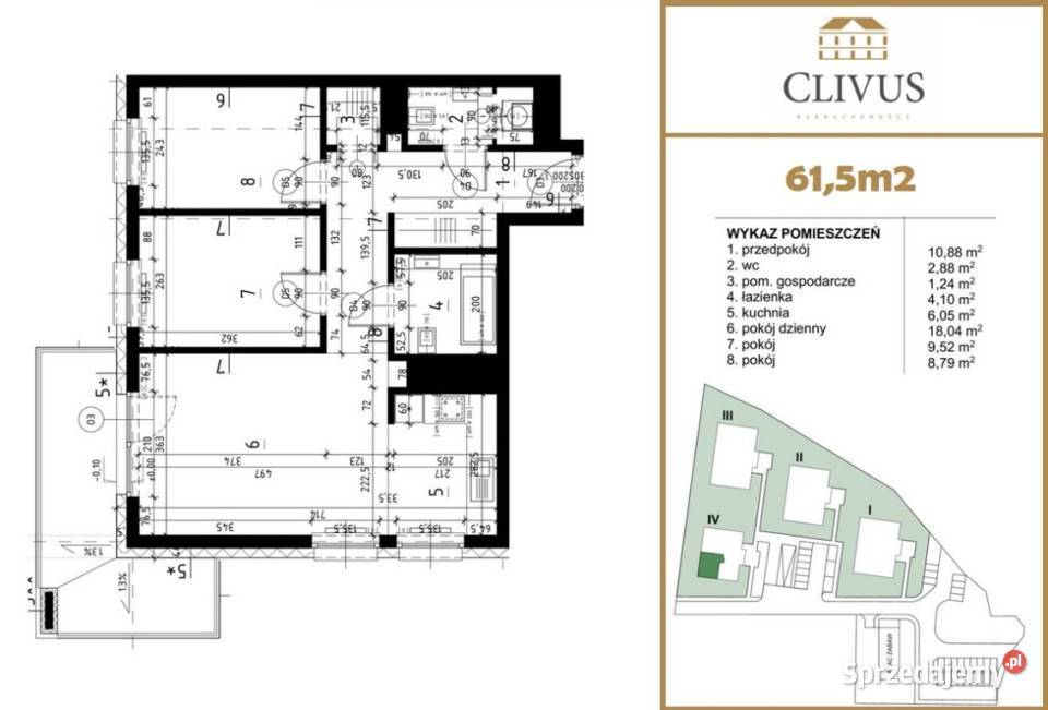 Mieszkanie na sprzedaż Lublin 615m2 3pokojowe