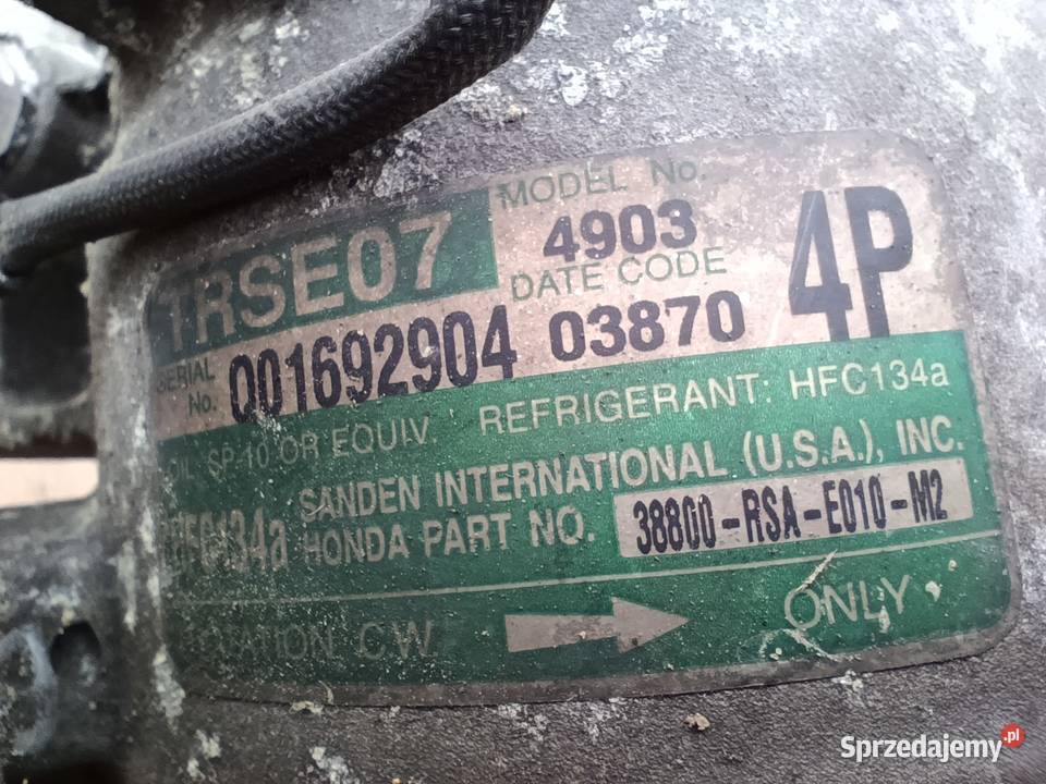 Honda Civic 8 VIII UFO sprężarka klimy osobowe Częstochowa