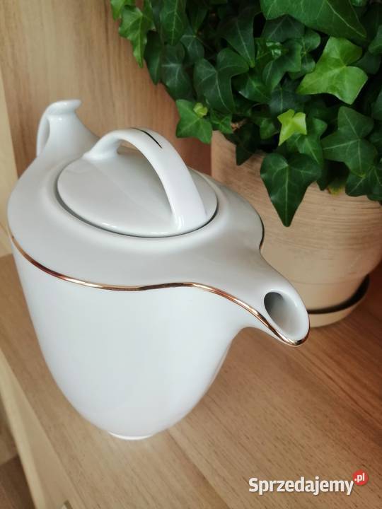 Porcelanowy komplet do kawy imbryk waza Kraków