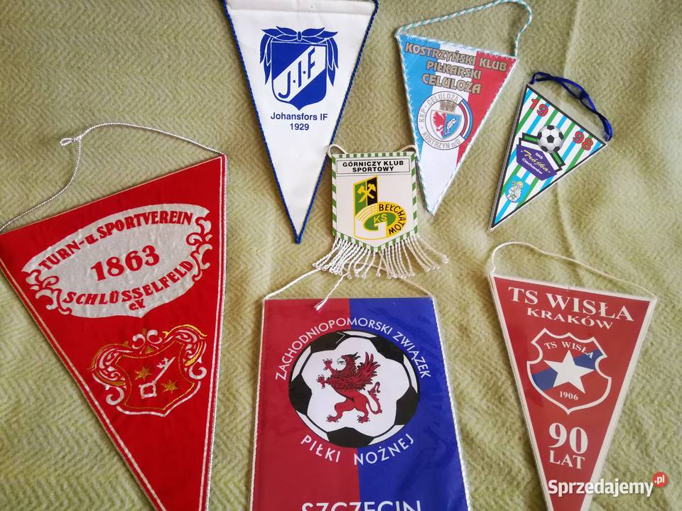 Zestaw proporczyków sportowych Szczecin Wisła Pozostałe