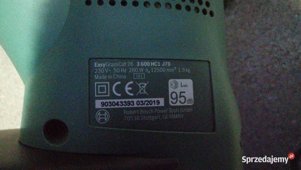 PODKASZARKA ELEKTRYCZNA BOSCH EasyGrassCut 26 Wyrzeka sprzedam