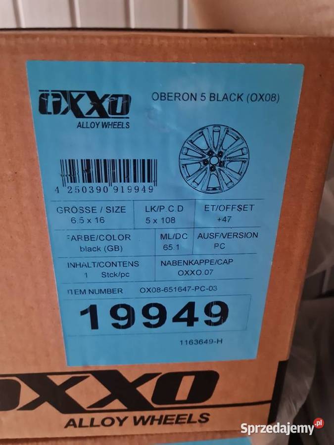 Nowe niemieckie felgi 5X108 16Oxxo Citroen podkarpackie sprzedam