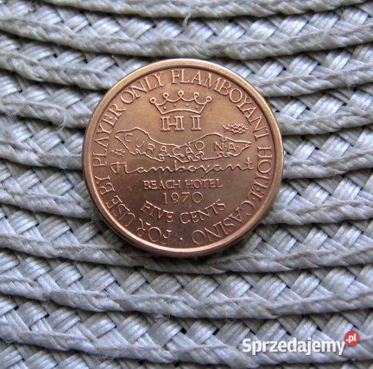 Żetontoken 5 Cent 1970r wielkopolskie