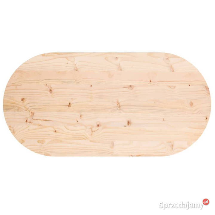 Blat stołu 90x45x25 lite drewno sosnowe owalny Warszawa