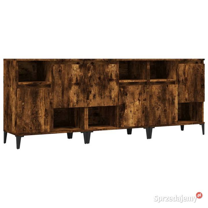 vidaXL Komody 3 przydymiony dąb 60x35x70 Warszawa