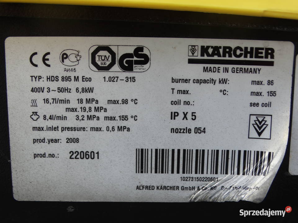 Myjka Ciśnieniowa Karcher HDS 895 M ECO duży Radom