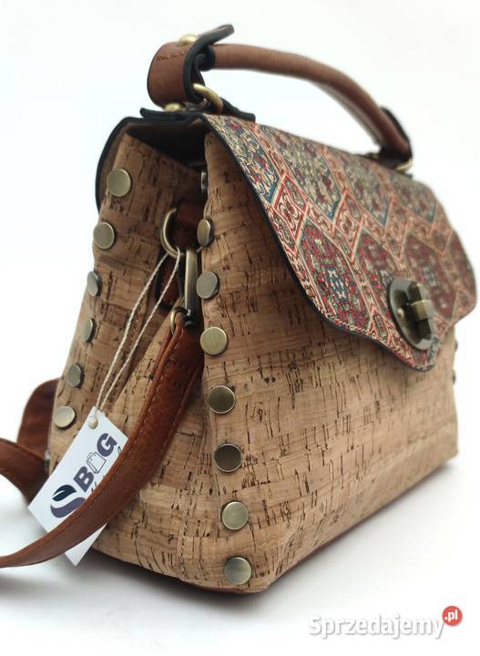 Listonoszka korkowa z klapą ELENA korek Torby i torebki małopolskie Chełmek sprzedam