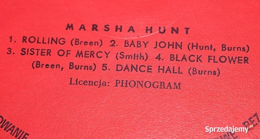 Marsha Hunt Marsha Hunt wydanie z roku 1975 stan kujawsko-pomorskie sprzedam