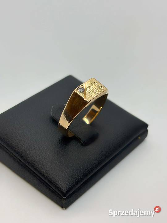 Złoty pierścionek pr 585 388g Rozmiar 16 warmińsko-mazurskie