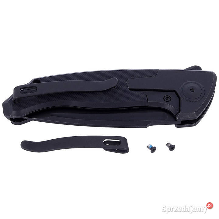 Nóż składany WE Knife Press Check Black Ti Black Warszawa