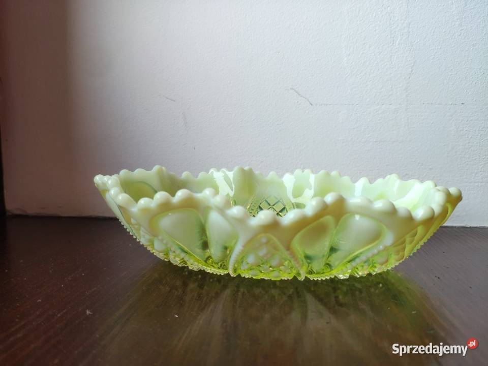 Szkło uranowe George Davidson talerzyk 1903r Kraków sprzedam