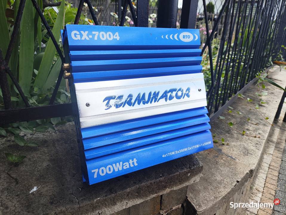 Wzmacniacz samochodowy 4 kanałowy RTO Terminator Ilość kanałów 4 śląskie sprzedam