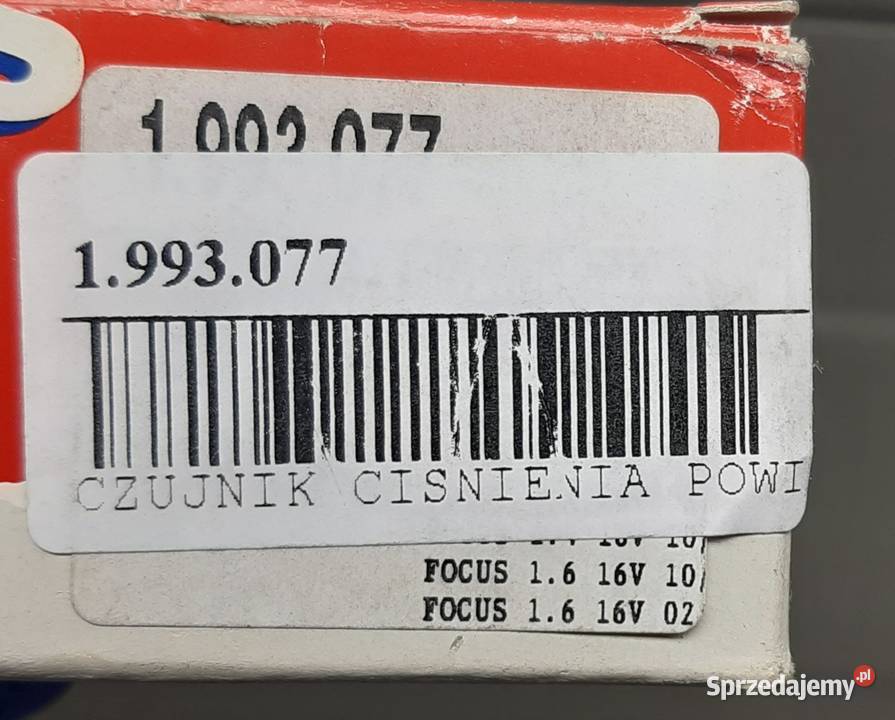 CZUJNIK CIŚNIENIA POWIETRZA FORD FOCUS MK1