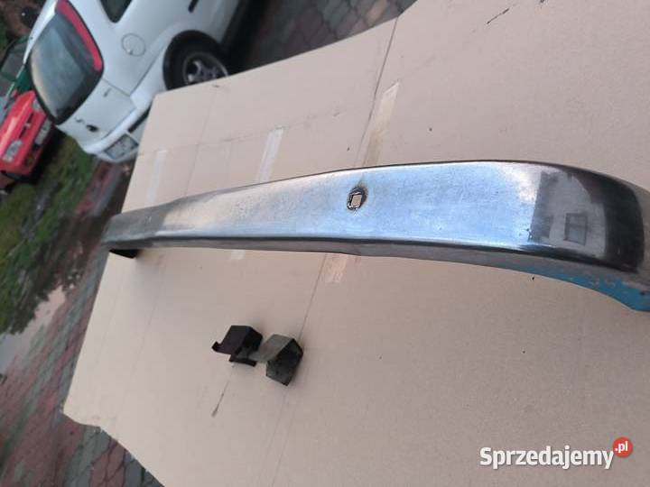 Fiat 126p zderzak przedni metal chrom wsporniki osobowe Stalowa Wola