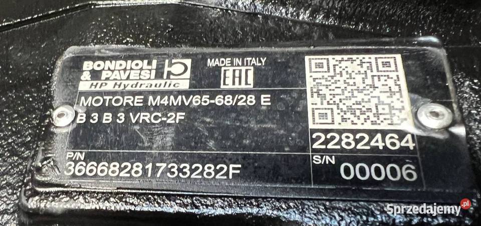 Bondioli Pavesi M4MV656828E Silnik hydrauliczny wielkopolskie Poznań