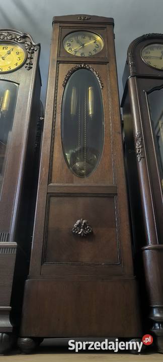 Lenzkirch 1895 r zegar stojący piękny gabinetowy