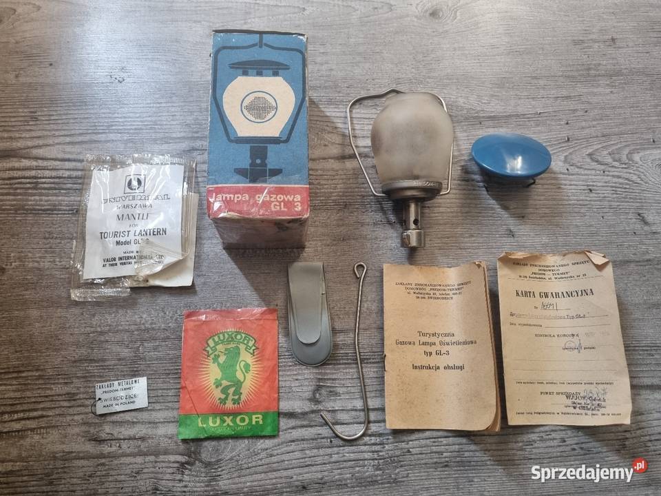 Lampa gazowa turystyczną GL 3 PREDOM TERMET PRL Solnica sprzedam