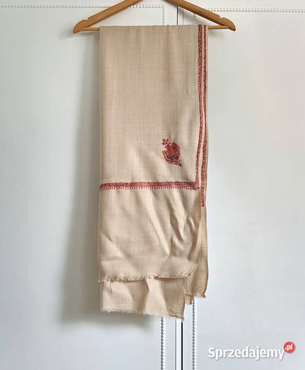 Szal orientalny indyjski haftowany haft paisley Uniseks Szczecin