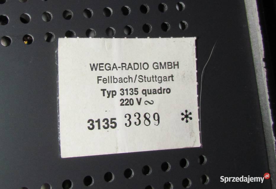 Wega 3135 Quadro Amplituner