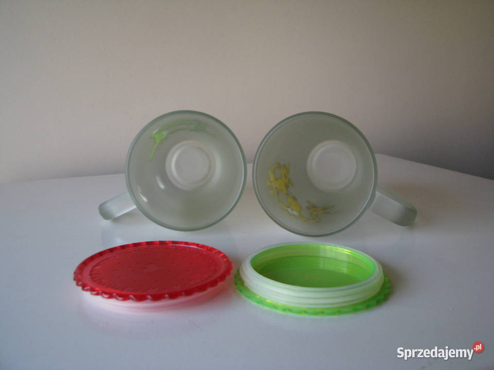 Zakochane szklanki kubki ze szronionego szkła z Brzegi sprzedam