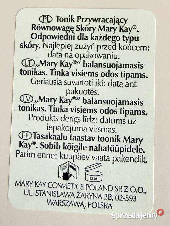 Nowy zestaw Mary Kay cera normalna sucha plus mazowieckie sprzedam