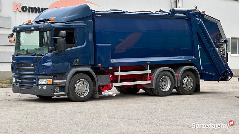 Scania P320 śmieciarka 2016WAGA Prasa Terberg Śmieciarki Nowiny