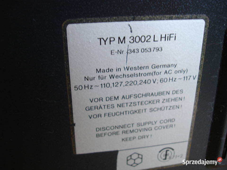 Magnetofon szpulowy TELEFUNKEN 3002L HiHi Magnetofony Zielona Góra