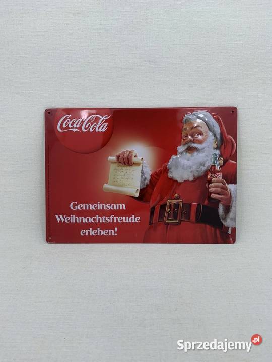 Piękna ozdobna blacha reklama Coca Cola dolnośląskie Wrocław
