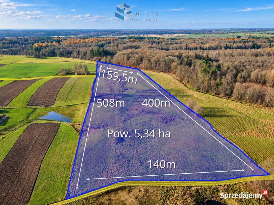 Sprzedam grunt Jędrychówko 53400m2 telefon