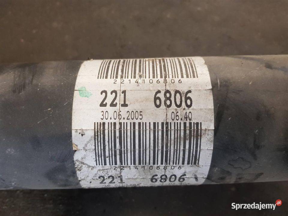 WAŁ NAPĘDOWY MERCEDES W221 S350 2214106806 osobowe Lipno sprzedam