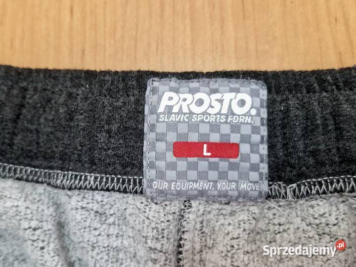 Grafitowe dresy bawełniane Prosto rozmiar L Rozmiar L Odzież sportowa Nowy Dwór Mazowiecki