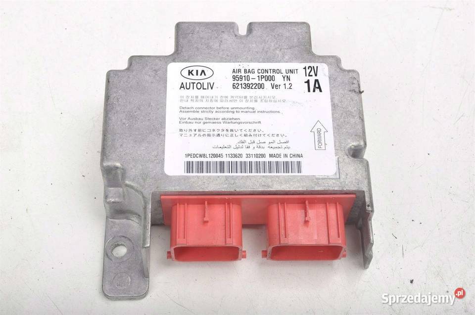 Naprawa stwrownikow airbag wypadku Kia Sportage Kraków