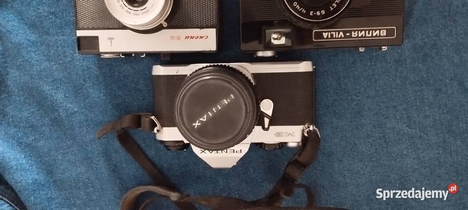 Aparat zestaw Pentax MG Vilia Cmena Smena Wolsztyn sprzedam