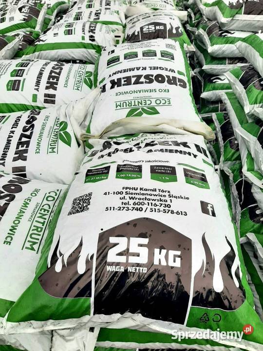 Węgiel Groszek 100 workowany Polski opał Siemianowice Śląskie