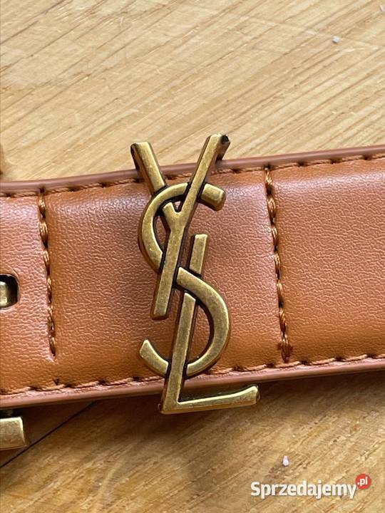 Damski jasnobrązowy pasek YSL Yves Saint Laurent Luboń sprzedam