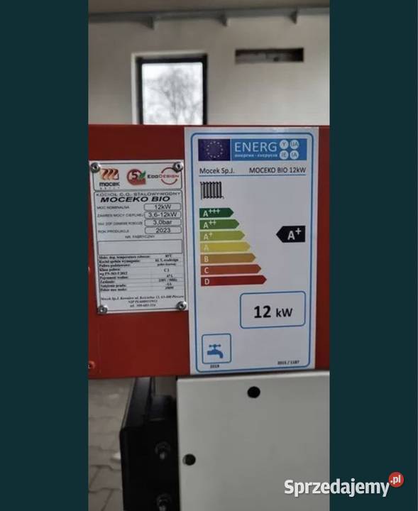 Kocioł na pellet drewno Moceko 12kW piec na Leszno sprzedam